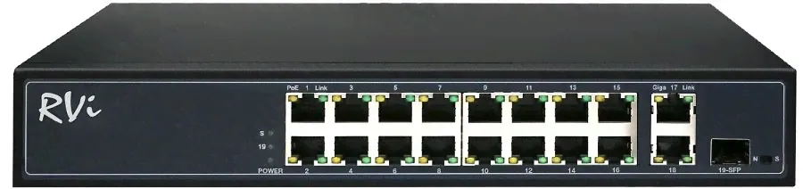 RVi-1NS16F-3H: Коммутатор с питанием по PoE-0