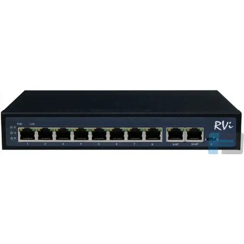 RVi-1NS08F-2T Коммутатор с питанием по PoE RVi-1NS08F-2T RVi-0