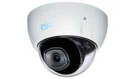 Сетевая IP видеокамера RVI, купольная, универсальная, 4Мп, 1/2,7’, 2688×1520, 25к/с, цв:0,003лк, об-в:2,8мм, RVi-1NCDX4338 (2.8) white