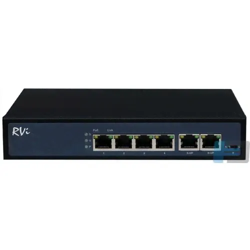 RVi-1NS04F-2T Коммутатор с питанием по PoE RVi-1NS04F-2T RVi-0