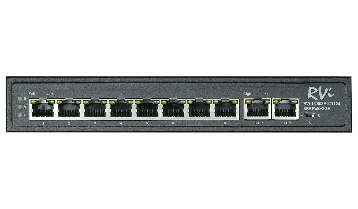 Коммутатор RVI, RVi-1NS08F-2T (1G)-1