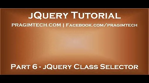Селектор классов jQuery